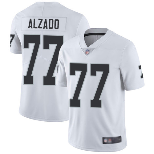 Men Oakland Raiders Limited White Lyle Alzado Road Jersey NFL Football 77 Vapor Untouchable Jersey